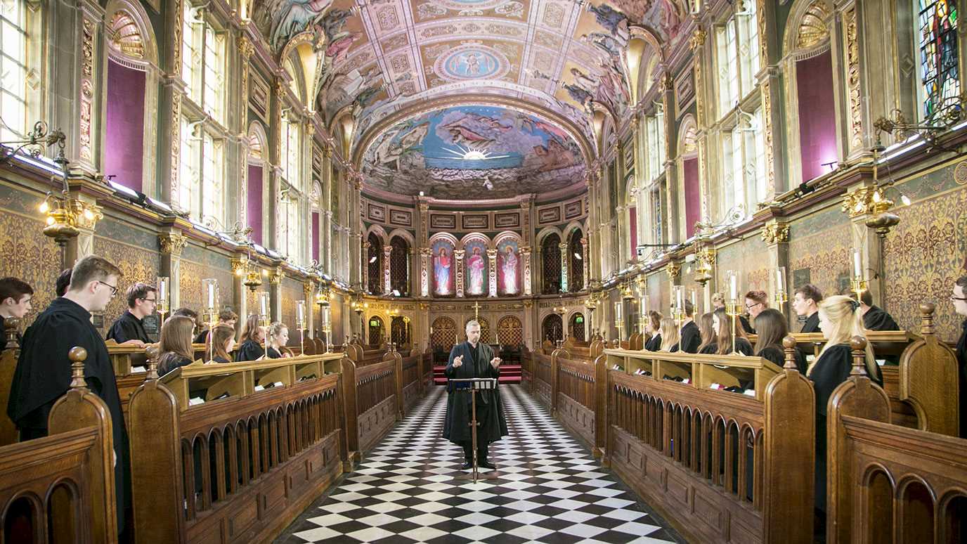 Chapel choir in Chapel with Rupert Gough - Music