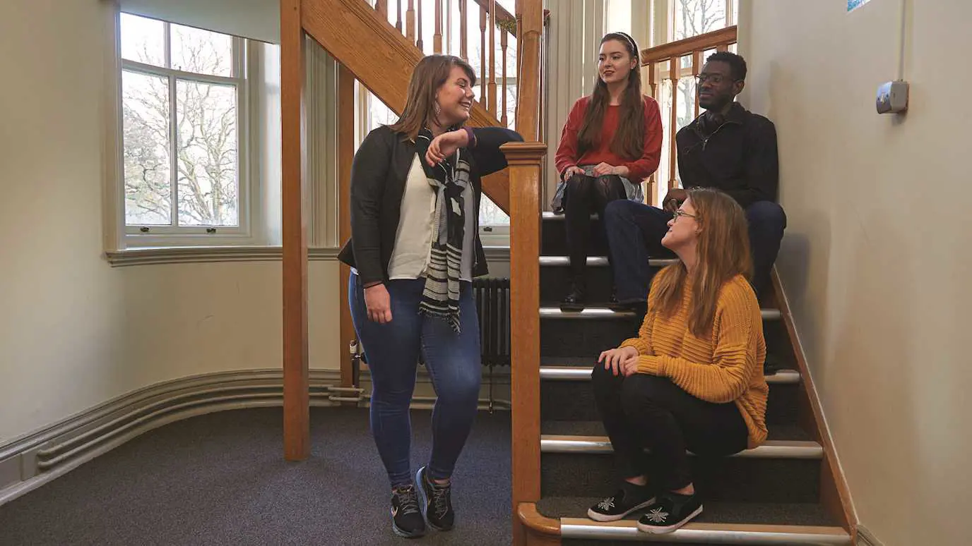 Philosophy students in Founders - Philosophy